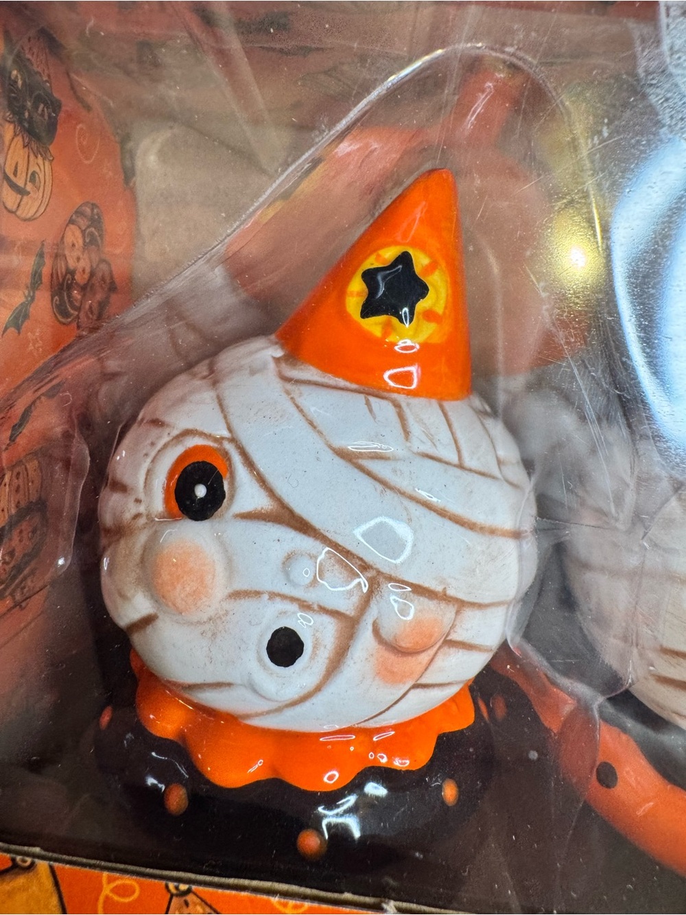 Design by Johanna Parker Halloween Mummy Salt & Pepper Shakers NIB New in Box - Picture 3 of 9
